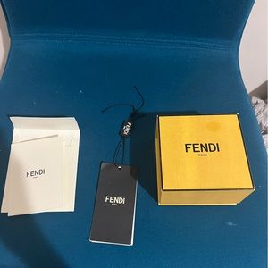 Fendi Small hoop earrings with fendi logo